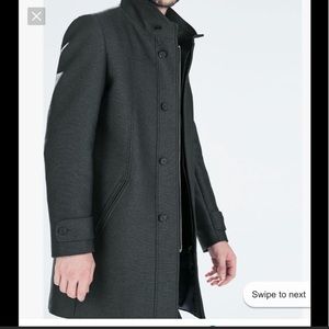 Zara Man Funnel Neck Coat ‼️OPEN to OFFERS…